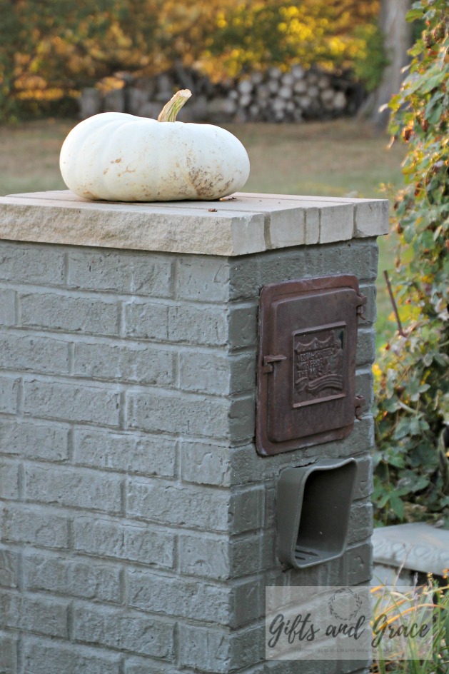 Old brick mailbox